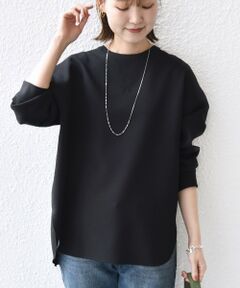 SHIPS / シップス Tシャツ | 〈手洗い可能〉ガゼット デザイン ジョーゼット カットソー