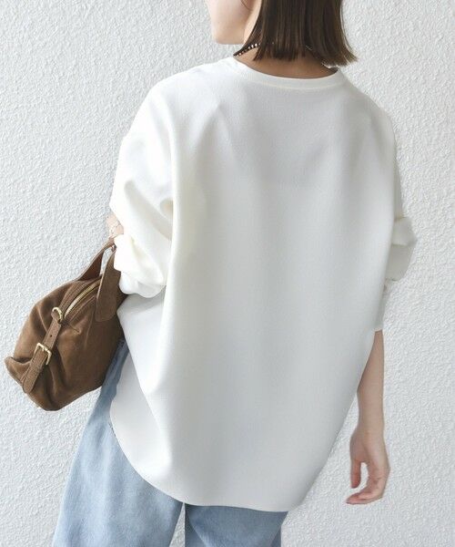 SHIPS / シップス Tシャツ | 〈手洗い可能〉ガゼット デザイン ジョーゼット カットソー | 詳細15