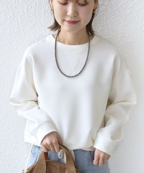 SHIPS / シップス Tシャツ | 〈手洗い可能〉ガゼット デザイン ジョーゼット カットソー | 詳細16