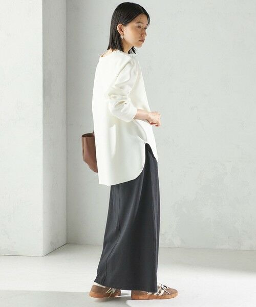 SHIPS / シップス Tシャツ | 〈手洗い可能〉ガゼット デザイン ジョーゼット カットソー | 詳細2