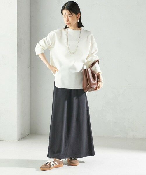 SHIPS / シップス Tシャツ | 〈手洗い可能〉ガゼット デザイン ジョーゼット カットソー | 詳細4