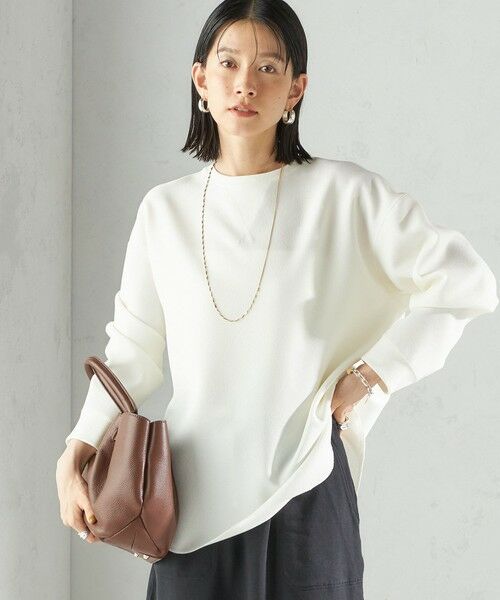 SHIPS / シップス Tシャツ | 〈手洗い可能〉ガゼット デザイン ジョーゼット カットソー | 詳細6