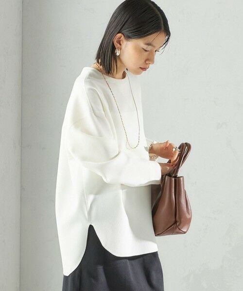 SHIPS / シップス Tシャツ | 〈手洗い可能〉ガゼット デザイン ジョーゼット カットソー | 詳細8