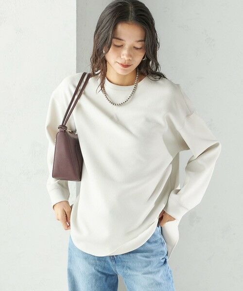 SHIPS / シップス Tシャツ | 〈手洗い可能〉ガゼット デザイン ジョーゼット カットソー | 詳細23