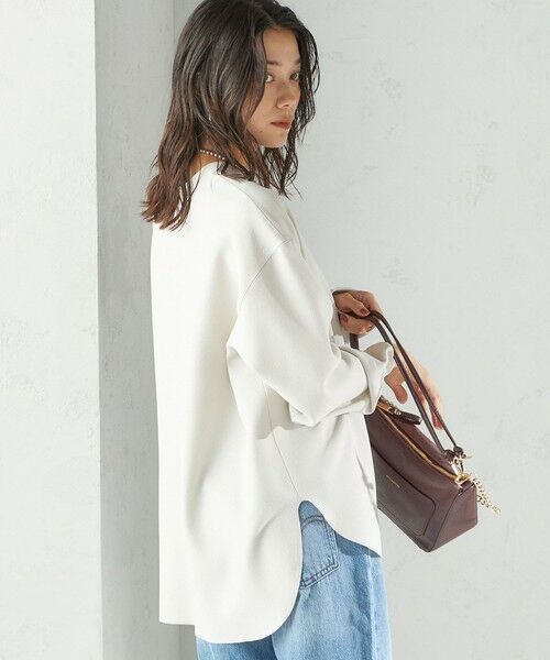 SHIPS / シップス Tシャツ | 〈手洗い可能〉ガゼット デザイン ジョーゼット カットソー | 詳細24