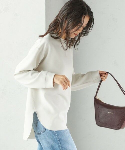 SHIPS / シップス Tシャツ | 〈手洗い可能〉ガゼット デザイン ジョーゼット カットソー | 詳細25