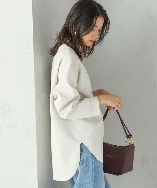 SHIPS / シップス Tシャツ | 〈手洗い可能〉ガゼット デザイン ジョーゼット カットソー | 詳細28