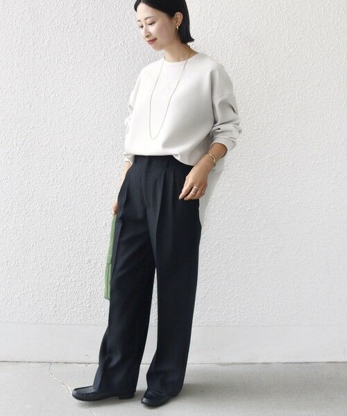 SHIPS / シップス Tシャツ | 〈手洗い可能〉ガゼット デザイン ジョーゼット カットソー | 詳細30