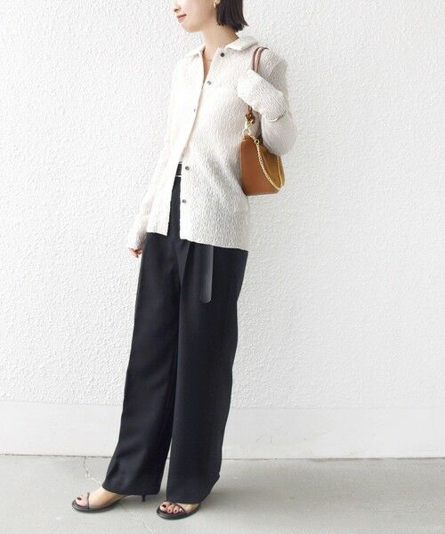 SHIPS / シップス カーディガン・ボレロ | 【WEB限定】〈手洗い可能〉ランダムブルーゼ シャツ カーディガン | 詳細2