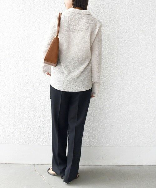 SHIPS / シップス カーディガン・ボレロ | 【WEB限定】〈手洗い可能〉ランダムブルーゼ シャツ カーディガン | 詳細3