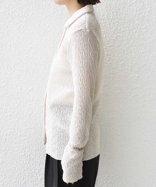 SHIPS / シップス カーディガン・ボレロ | 【WEB限定】〈手洗い可能〉ランダムブルーゼ シャツ カーディガン | 詳細12