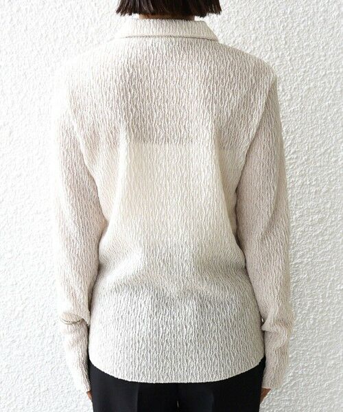 SHIPS / シップス カーディガン・ボレロ | 【WEB限定】〈手洗い可能〉ランダムブルーゼ シャツ カーディガン | 詳細13