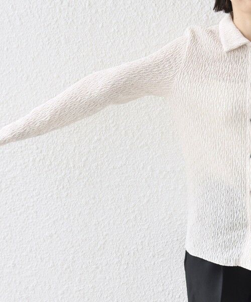 SHIPS / シップス カーディガン・ボレロ | 【WEB限定】〈手洗い可能〉ランダムブルーゼ シャツ カーディガン | 詳細14