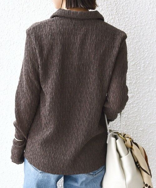 SHIPS / シップス カーディガン・ボレロ | 【WEB限定】〈手洗い可能〉ランダムブルーゼ シャツ カーディガン | 詳細20