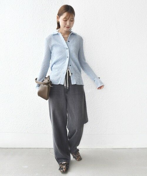 SHIPS / シップス カーディガン・ボレロ | 【WEB限定】〈手洗い可能〉ランダムブルーゼ シャツ カーディガン | 詳細25