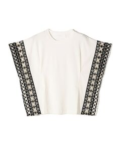 SHIPS / シップス カットソー | assiette:〈手洗い可能〉トーション レース ポンチョ カットソー