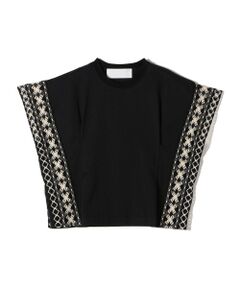 SHIPS / シップス カットソー | assiette:〈手洗い可能〉トーション レース ポンチョ カットソー