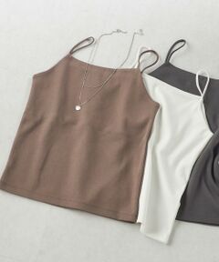 SHIPS / シップス キャミソール・チューブトップ | オーガニック コットン 前後 2WAY スムース キャミ