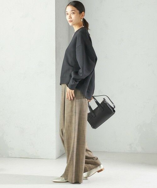 SHIPS / シップス スラックス・ドレスパンツ | 〈手洗い可能〉シャンブレー ポケット デザイン ワイド パンツ | 詳細10