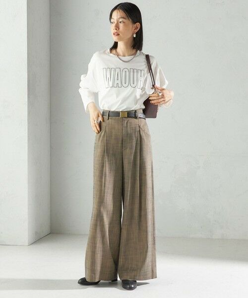 SHIPS / シップス スラックス・ドレスパンツ | 〈手洗い可能〉シャンブレー ポケット デザイン ワイド パンツ | 詳細11