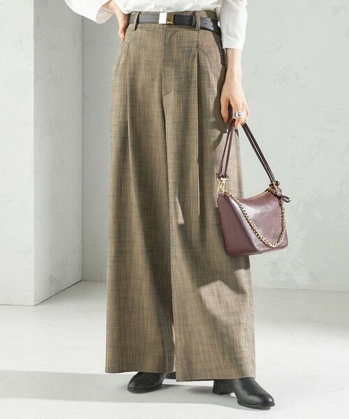 SHIPS / シップス スラックス・ドレスパンツ | 〈手洗い可能〉シャンブレー ポケット デザイン ワイド パンツ | 詳細13