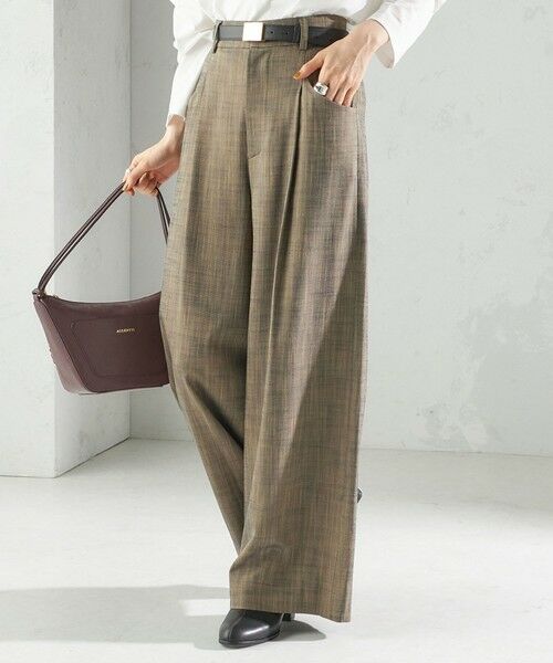 SHIPS / シップス スラックス・ドレスパンツ | 〈手洗い可能〉シャンブレー ポケット デザイン ワイド パンツ | 詳細14