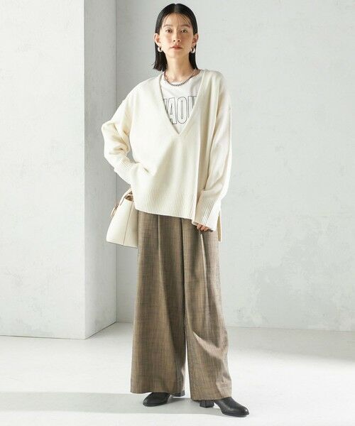 SHIPS / シップス スラックス・ドレスパンツ | 〈手洗い可能〉シャンブレー ポケット デザイン ワイド パンツ | 詳細21