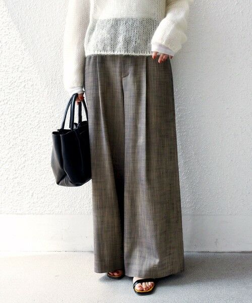 SHIPS / シップス スラックス・ドレスパンツ | 〈手洗い可能〉シャンブレー ポケット デザイン ワイド パンツ | 詳細27