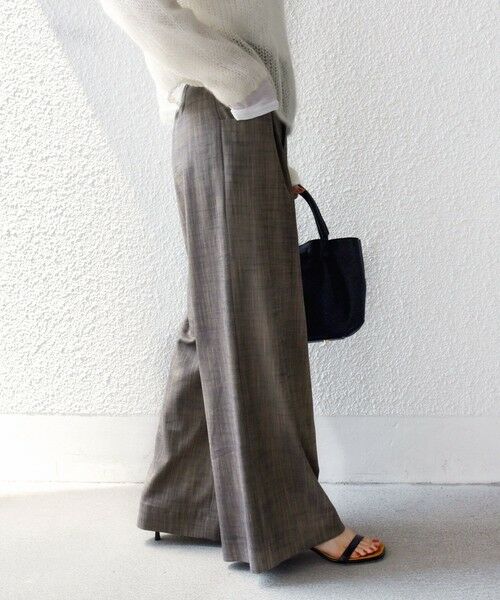 SHIPS / シップス スラックス・ドレスパンツ | 〈手洗い可能〉シャンブレー ポケット デザイン ワイド パンツ | 詳細29