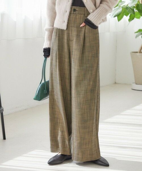 SHIPS / シップス スラックス・ドレスパンツ | 〈手洗い可能〉シャンブレー ポケット デザイン ワイド パンツ | 詳細4