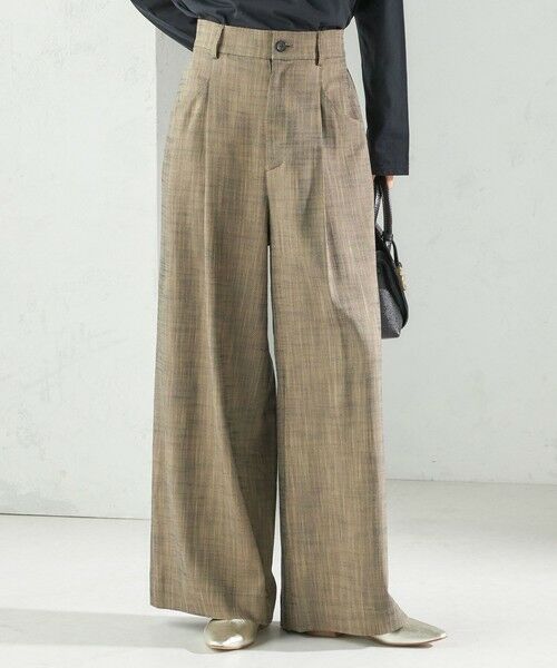 SHIPS / シップス スラックス・ドレスパンツ | 〈手洗い可能〉シャンブレー ポケット デザイン ワイド パンツ | 詳細7