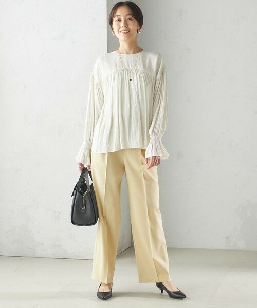 SHIPS / シップス スラックス・ドレスパンツ | 〈手洗い可能〉ツイル ストレート パンツ(52)(セットアップ対応) | 詳細1