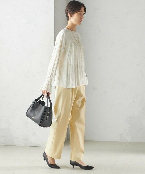 SHIPS / シップス スラックス・ドレスパンツ | 〈手洗い可能〉ツイル ストレート パンツ(52)(セットアップ対応) | 詳細5