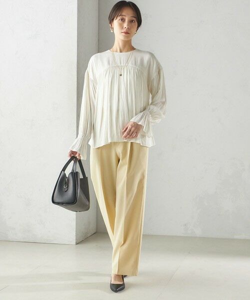 SHIPS / シップス スラックス・ドレスパンツ | 〈手洗い可能〉ツイル ストレート パンツ(52)(セットアップ対応) | 詳細6