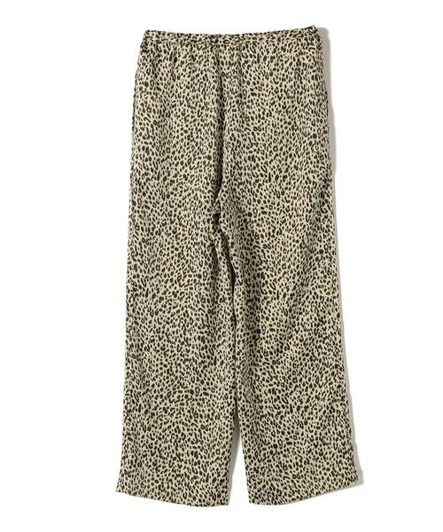 SHIPS / シップス その他パンツ | SHIPS Primary Navy Label:〈手洗い可能〉レオパードドロスト パンツ | 詳細1