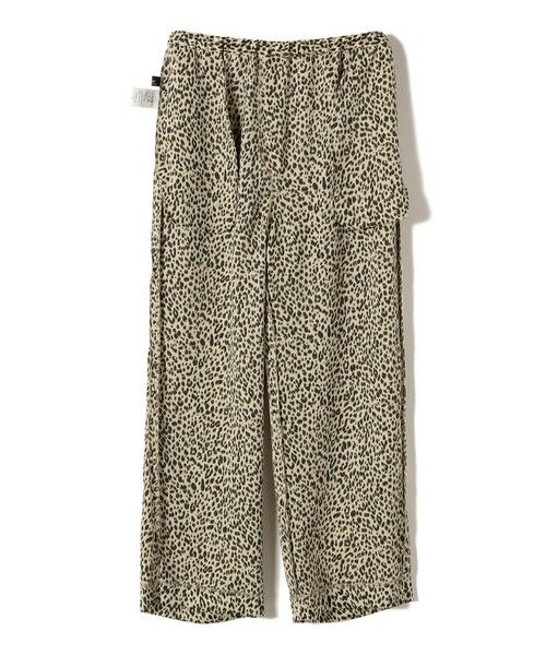 SHIPS / シップス その他パンツ | SHIPS Primary Navy Label:〈手洗い可能〉レオパードドロスト パンツ | 詳細2