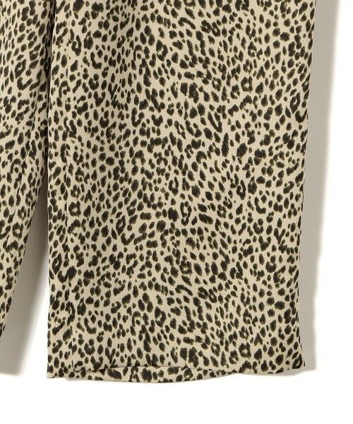 SHIPS / シップス その他パンツ | SHIPS Primary Navy Label:〈手洗い可能〉レオパードドロスト パンツ | 詳細7