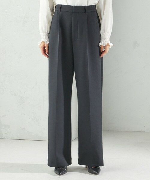 SHIPS / シップス スラックス・ドレスパンツ | 〈洗濯機可能 / セレモニー対応可〉ポリエステル レーヨン ダンボール ストレート パンツ | 詳細19