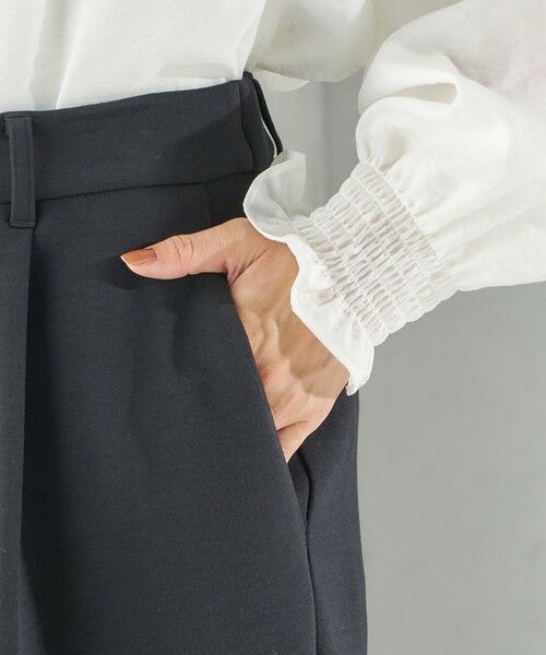 SHIPS / シップス スラックス・ドレスパンツ | 〈洗濯機可能 / セレモニー対応可〉ポリエステル レーヨン ダンボール ストレート パンツ | 詳細24