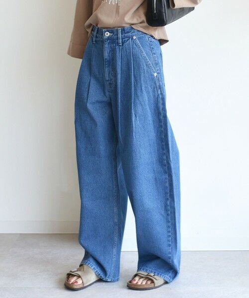 SHIPS / シップス デニムパンツ | 〈洗濯機可能〉2タック カーブ デニム パンツ | 詳細8