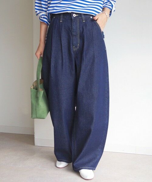 SHIPS / シップス デニムパンツ | 〈洗濯機可能〉2タック カーブ デニム パンツ | 詳細24