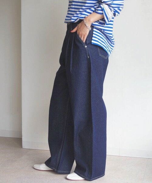 SHIPS / シップス デニムパンツ | 〈洗濯機可能〉2タック カーブ デニム パンツ | 詳細25