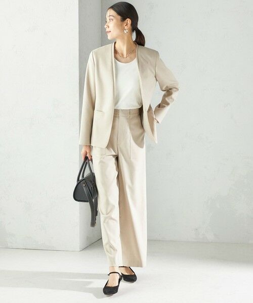 SHIPS / シップス その他パンツ | 〈手洗い可能〉DELEGANT  ストレート パンツ（セットアップ対応） | 詳細3