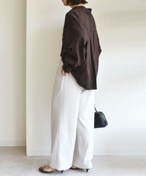 SHIPS / シップス その他パンツ | 〈UVカット/防シワ加工〉梳毛調 ストレッチ ドロスト パンツ | 詳細2