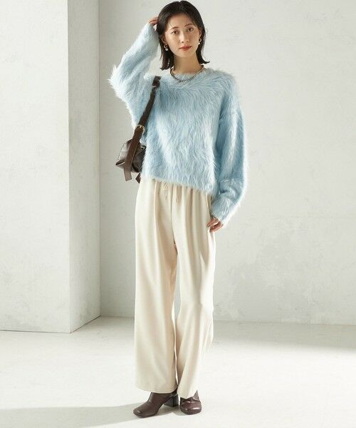 SHIPS / シップス その他パンツ | 〈UVカット/防シワ加工〉梳毛調 ストレッチ ドロスト パンツ | 詳細20