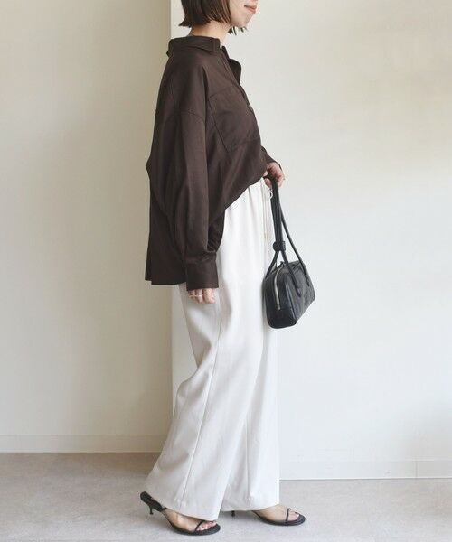 SHIPS / シップス その他パンツ | 〈UVカット/防シワ加工〉梳毛調 ストレッチ ドロスト パンツ | 詳細3