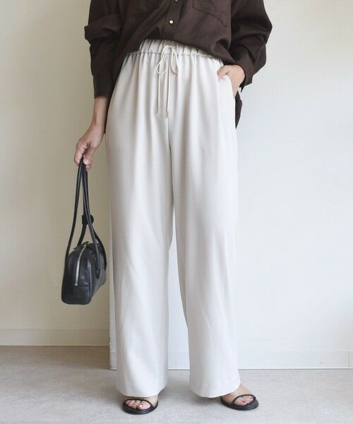 SHIPS / シップス その他パンツ | 〈UVカット/防シワ加工〉梳毛調 ストレッチ ドロスト パンツ | 詳細4