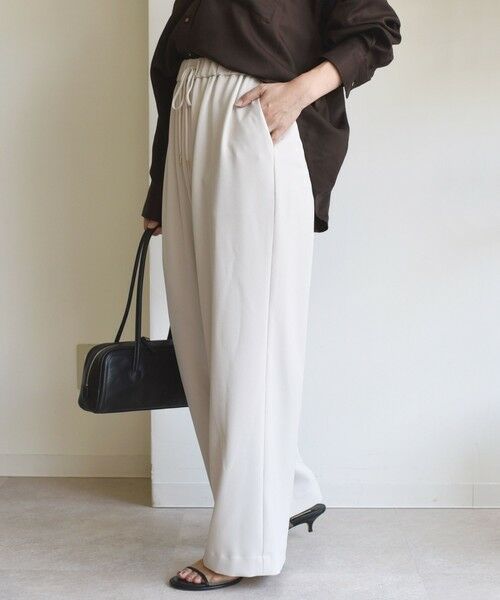 SHIPS / シップス その他パンツ | 〈UVカット/防シワ加工〉梳毛調 ストレッチ ドロスト パンツ | 詳細5