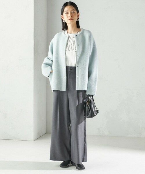 SHIPS / シップス スラックス・ドレスパンツ | 〈手洗い可能〉ソフィー ツイル ストレッチ ポケット デザイン パンツ | 詳細13