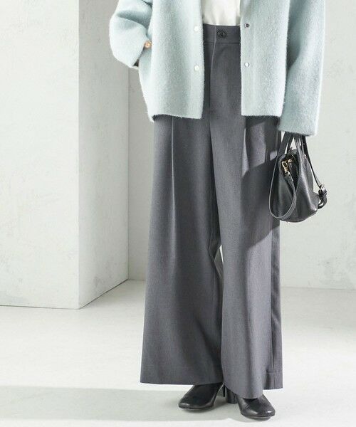 SHIPS / シップス スラックス・ドレスパンツ | 〈手洗い可能〉ソフィー ツイル ストレッチ ポケット デザイン パンツ | 詳細14